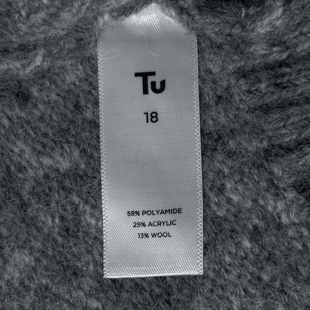 Tu grey sweater size 18 label