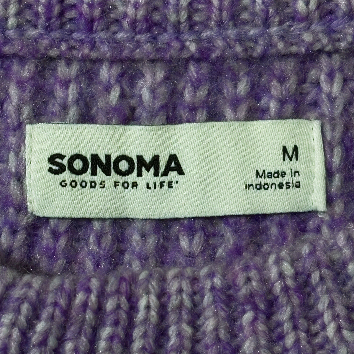 Sonoma lavender sweater size M label