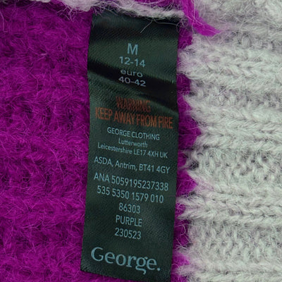 George purple and grey sweater size M label - alternate view