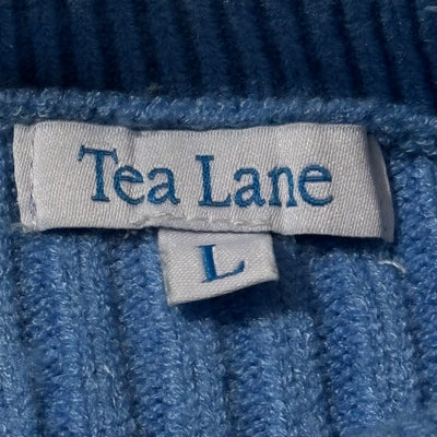 Multicolor color-block high-neck knitted sweater by Tea Lane - alternate view