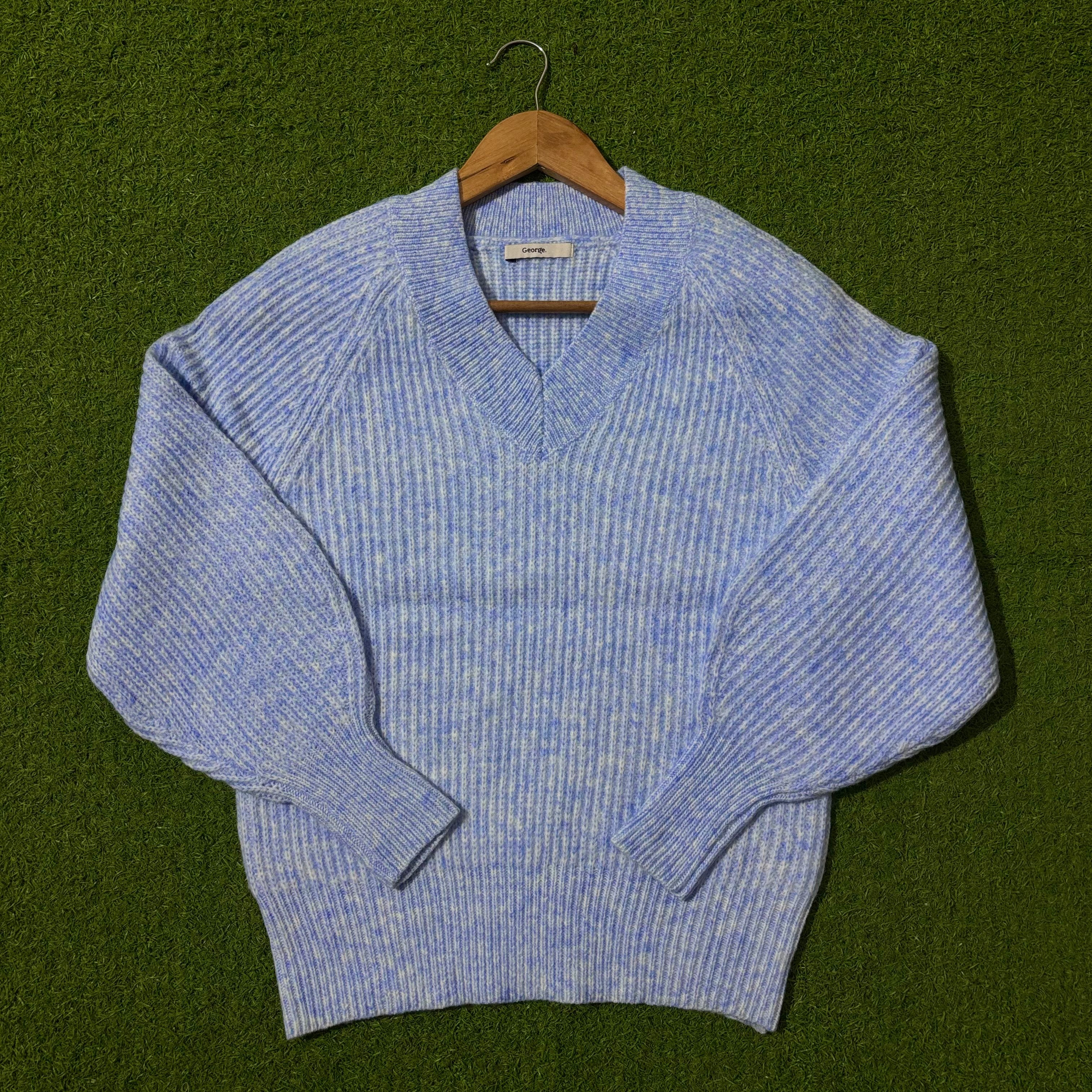 George blue sweater size M label