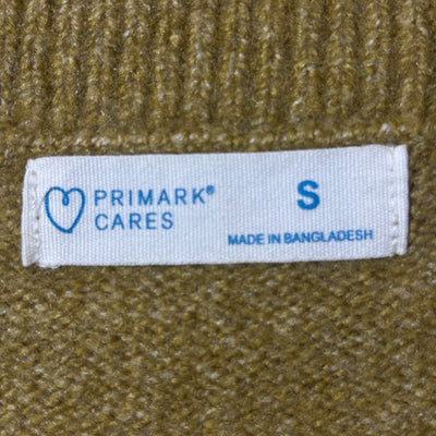 Primark olive tan sweater size S label - alternate view