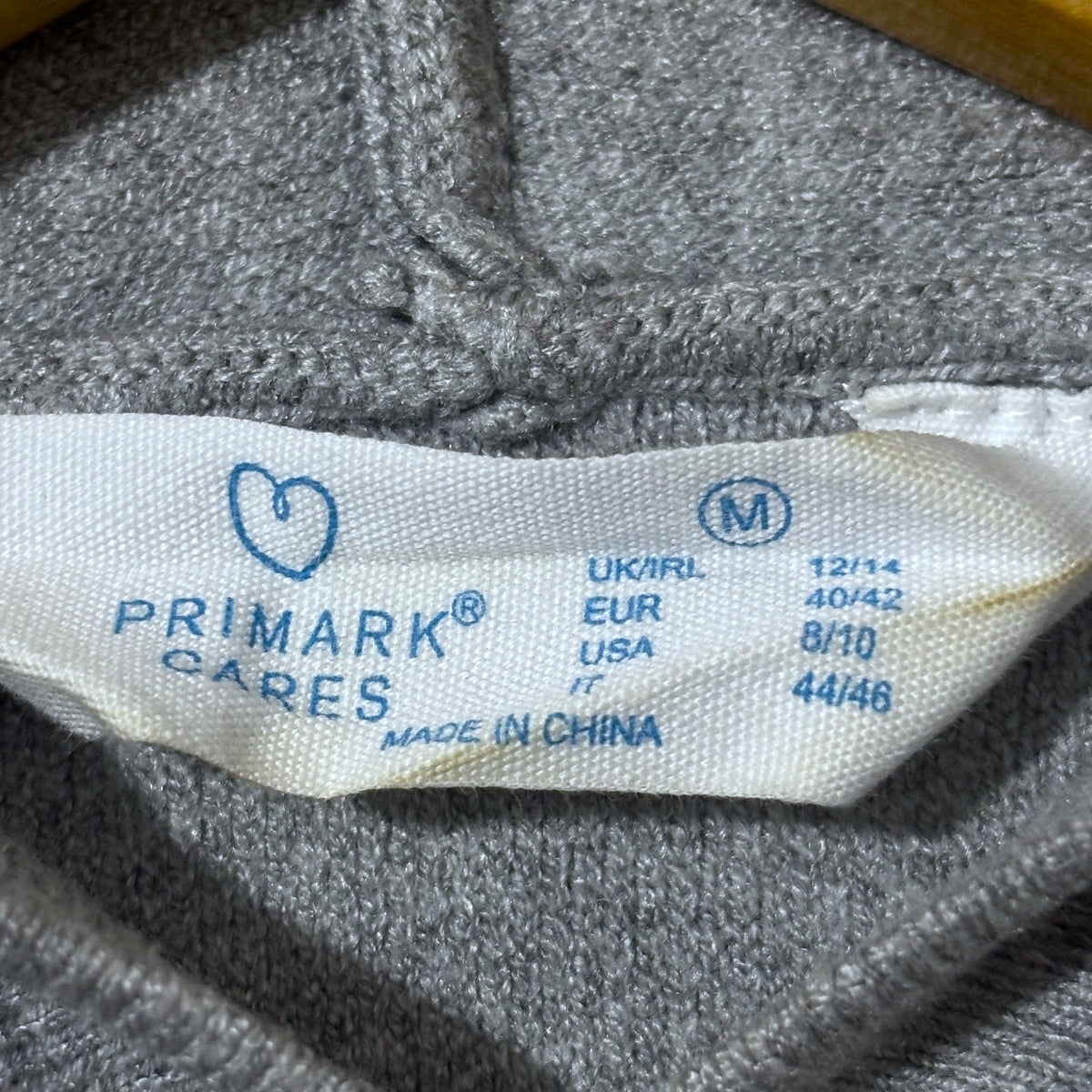 Primark grey hoodie size M label