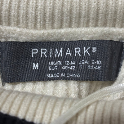 Primark cream and black sweater size M label - alternate view
