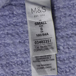M&S cornflower blue sweater size S label