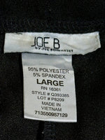 JOE B brand, Large size and polyester spandex label inside trousers