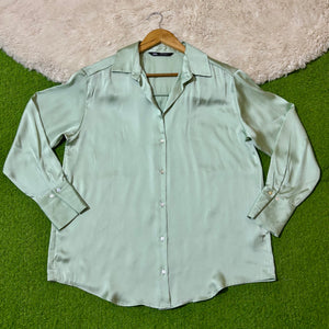 Mint Green Classic Button-Down Shirt