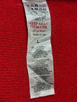 Fabric label showing 49% viscose 27% polyester and 24% nylon