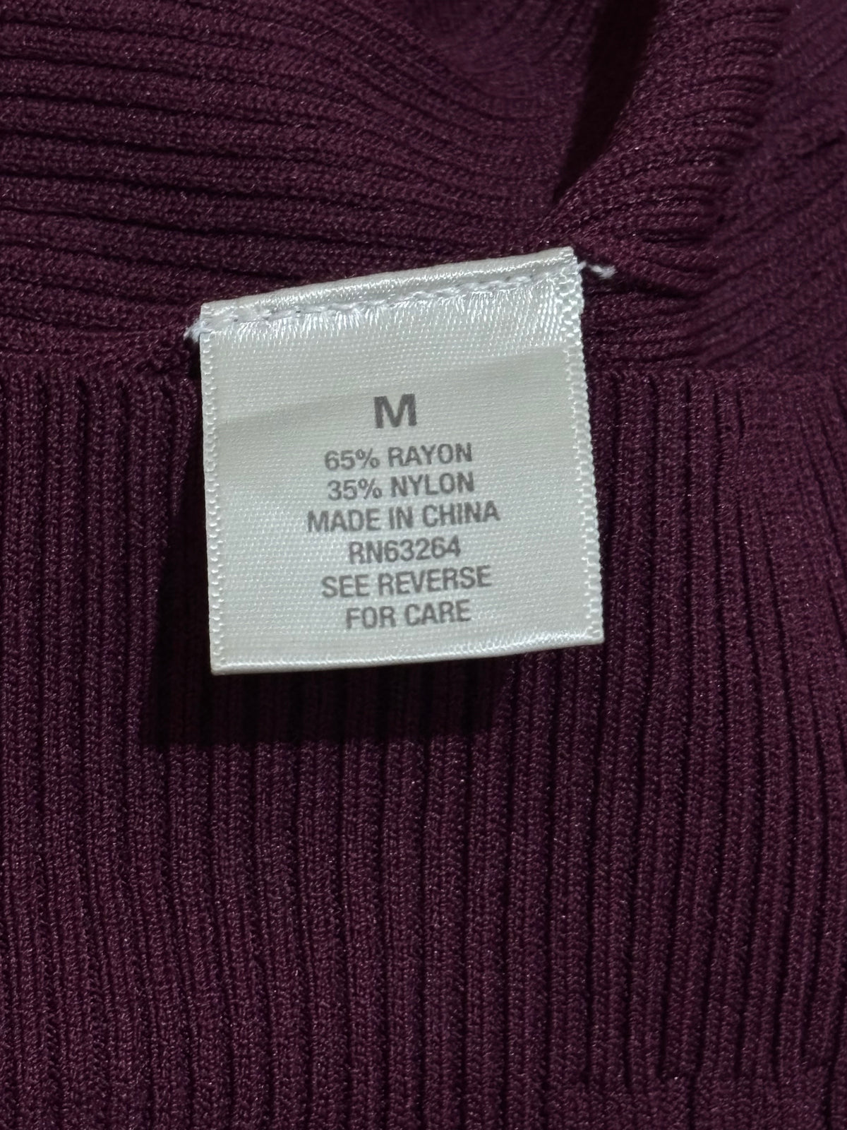 Burgundy Ribbed Sleeveless Turtleneck Top