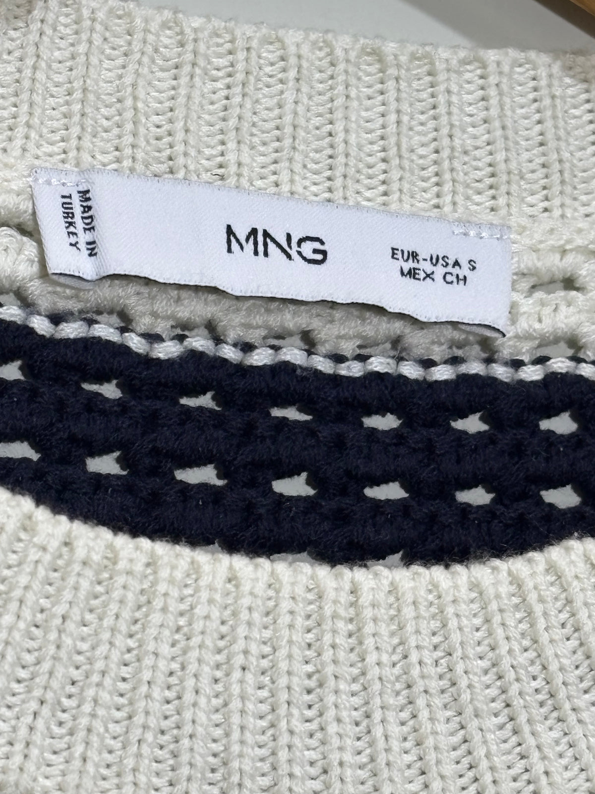 MNG label showing EUR-USA S and MEX CH size