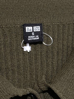 Uniqlo label showing size S