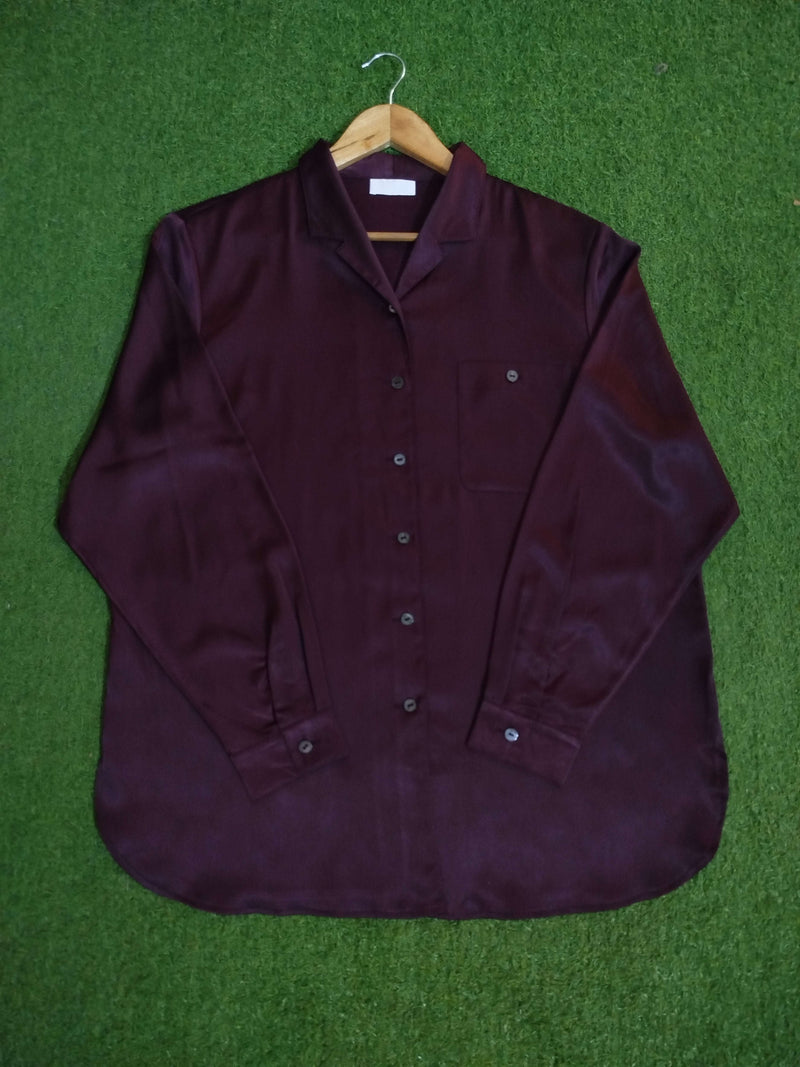 Button Down plan shirt western preloved