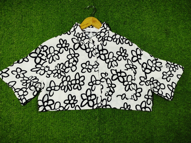 Half Sleeve Crop Top