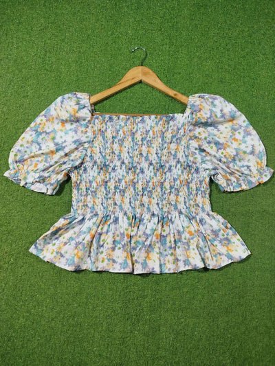 Printed Crop Top western preloved