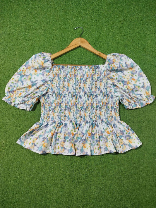 Printed Crop Top western preloved