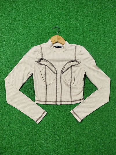 Crop Top Long Sleeves western preloved
