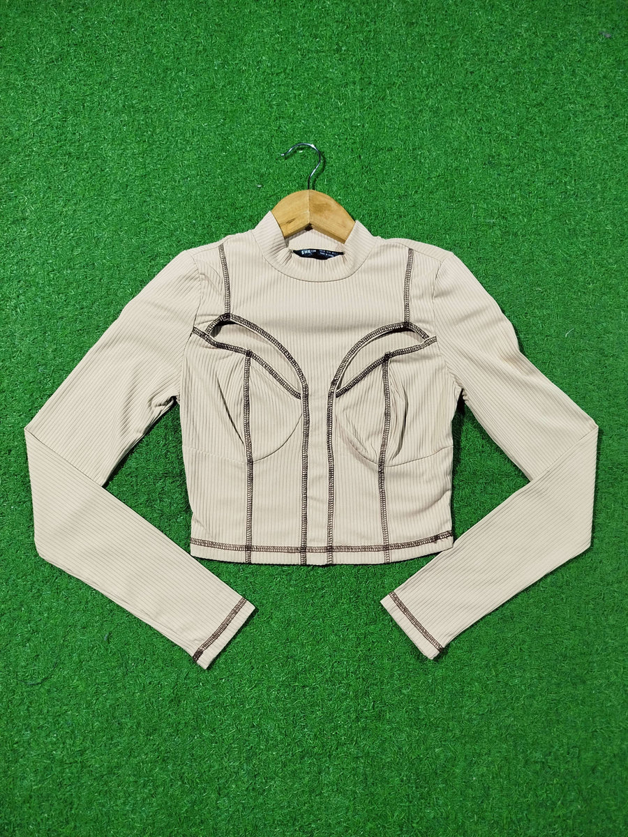 Crop Top Long Sleeves western preloved