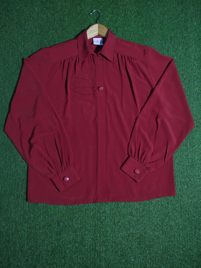oversized button down shirt western preloved