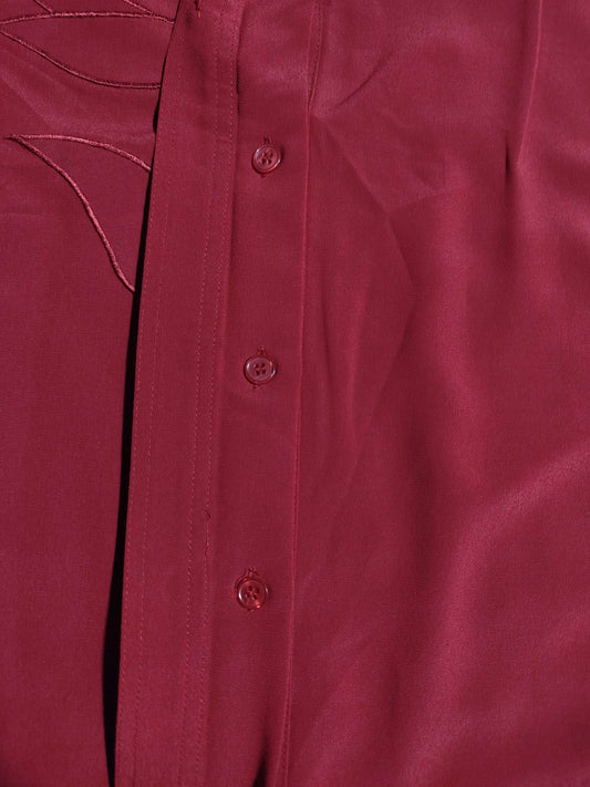 oversized button down shirt western preloved - alternate view