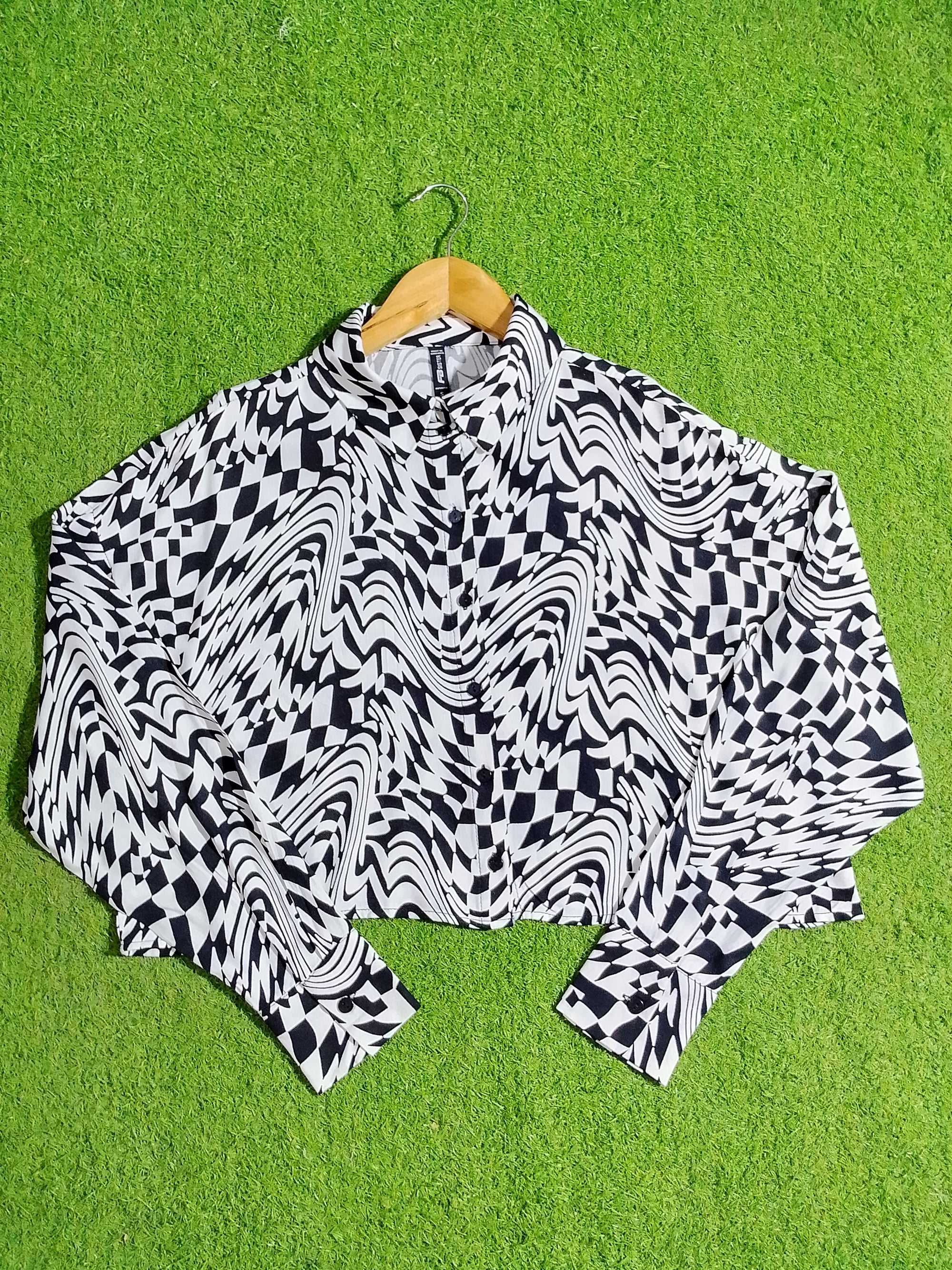 Button-Down Crop Top