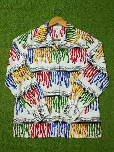 Multi-Print Button-Down Shirt western preloved