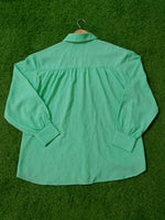 Textured Oversized Button-Down Shirts western preloved