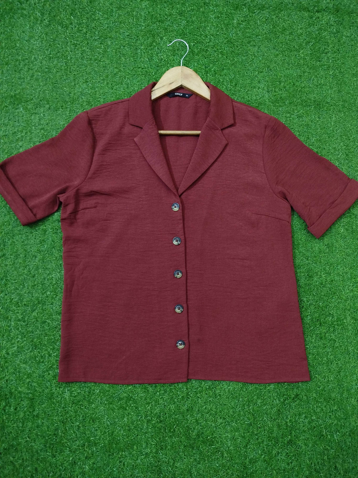 Relaxed Notch Lapel Button-Down western preloved