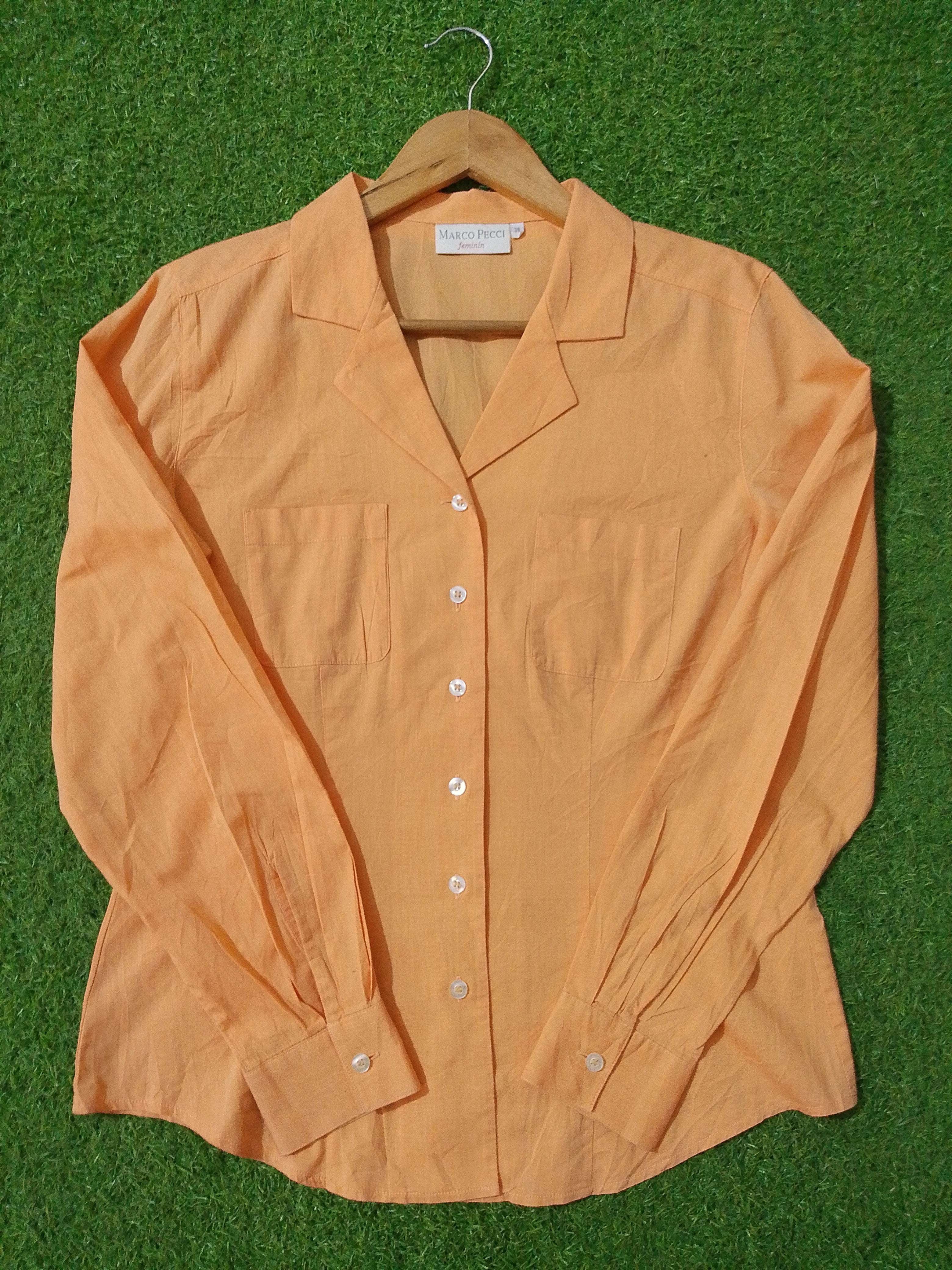 Cotton Long Sleeve Open Collar Shirt western preloved