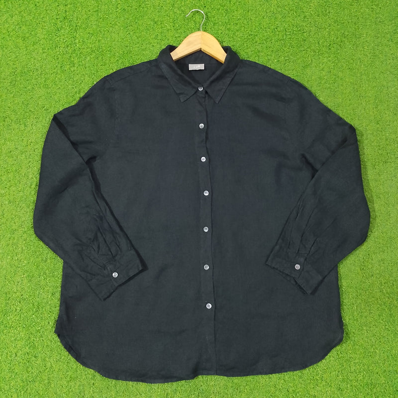 Oversized Button-Down Collared Shirt