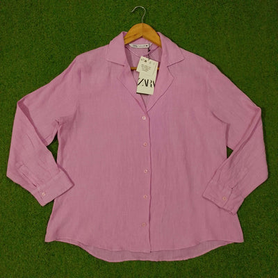 Cropped Open-Collar Button-Down Shirt western preloved
