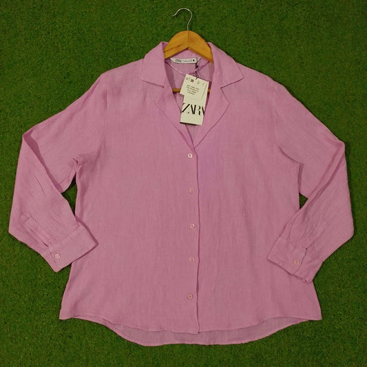Cropped Open-Collar Button-Down Shirt western preloved