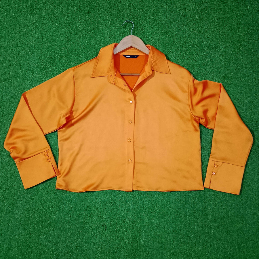 Statement Cuff Button-Down Blouse western preloved