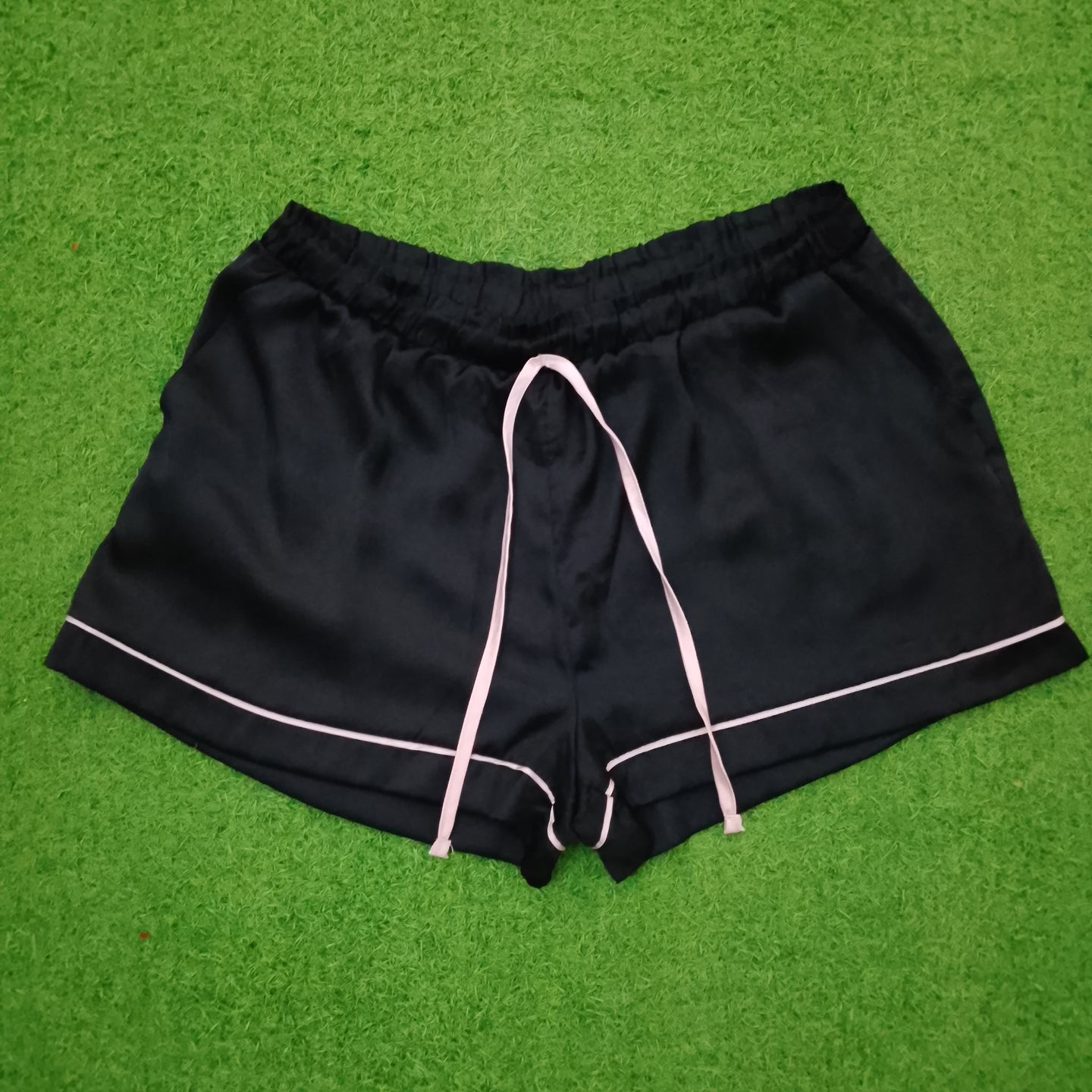 Black Pink Piping Short Co-ord Set – Size M
