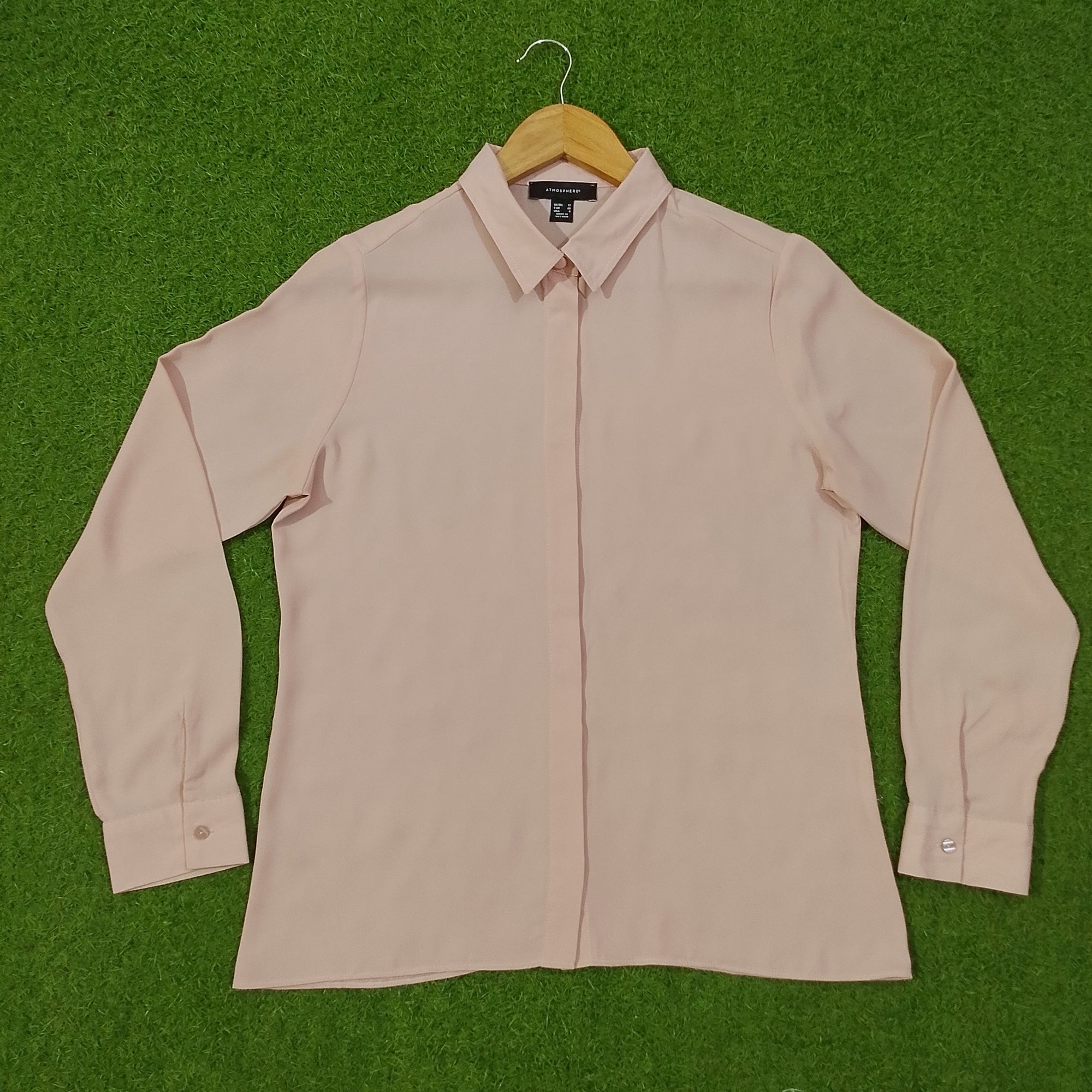 Solid Concealed Placket Classic Collar Button Cuff Full Sleeve Shirt