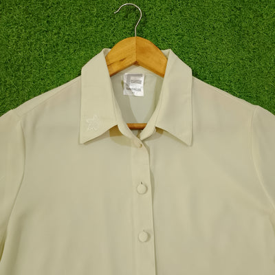 Pista Green Solid Full Sleeve Shirt - Embroidered Collar Detail - alternate view