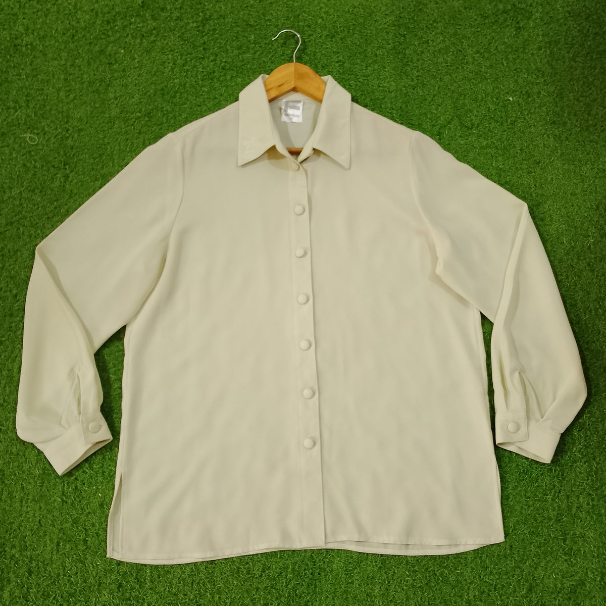 Pista Green Solid Full Sleeve Shirt - Front View