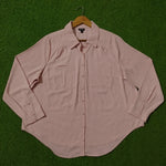 Blush Pink Baggy Chiffon Shirt - Full View