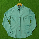 Mint Green Full Sleeve Button-Down Shirt