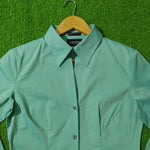 Mint Green Full Sleeve Button-Down Shirt