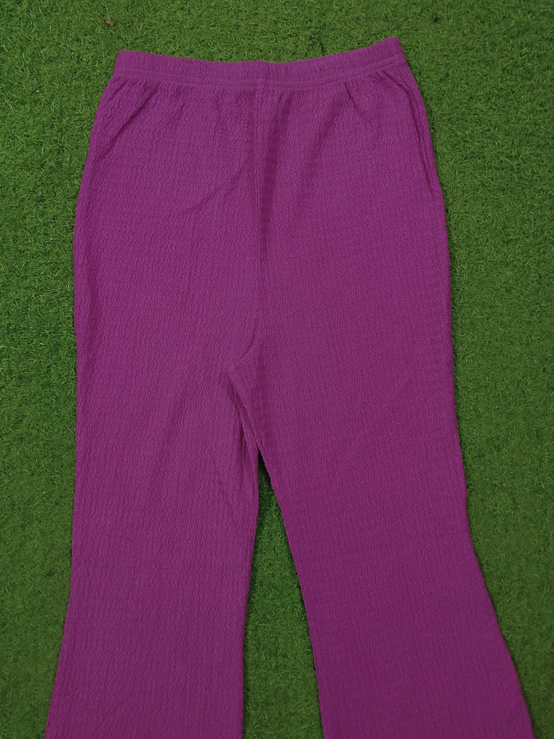 Purple Bell Bottom Trousers