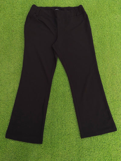 Soho black straight-leg trousers size L