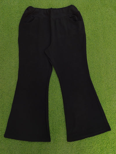 Shein Curve black bell bottom trousers size 2XL