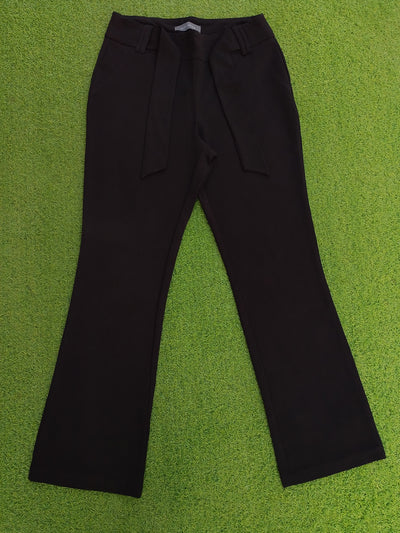 Suzy Shier black straight-leg trousers size M