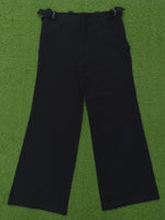 By Motherhood black wide leg trousers front view