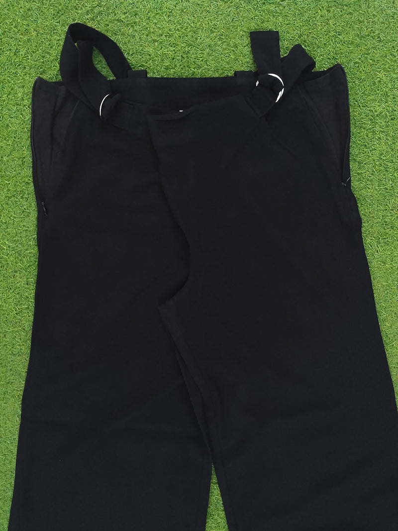 By Motherhood black wide leg trousers waist detail