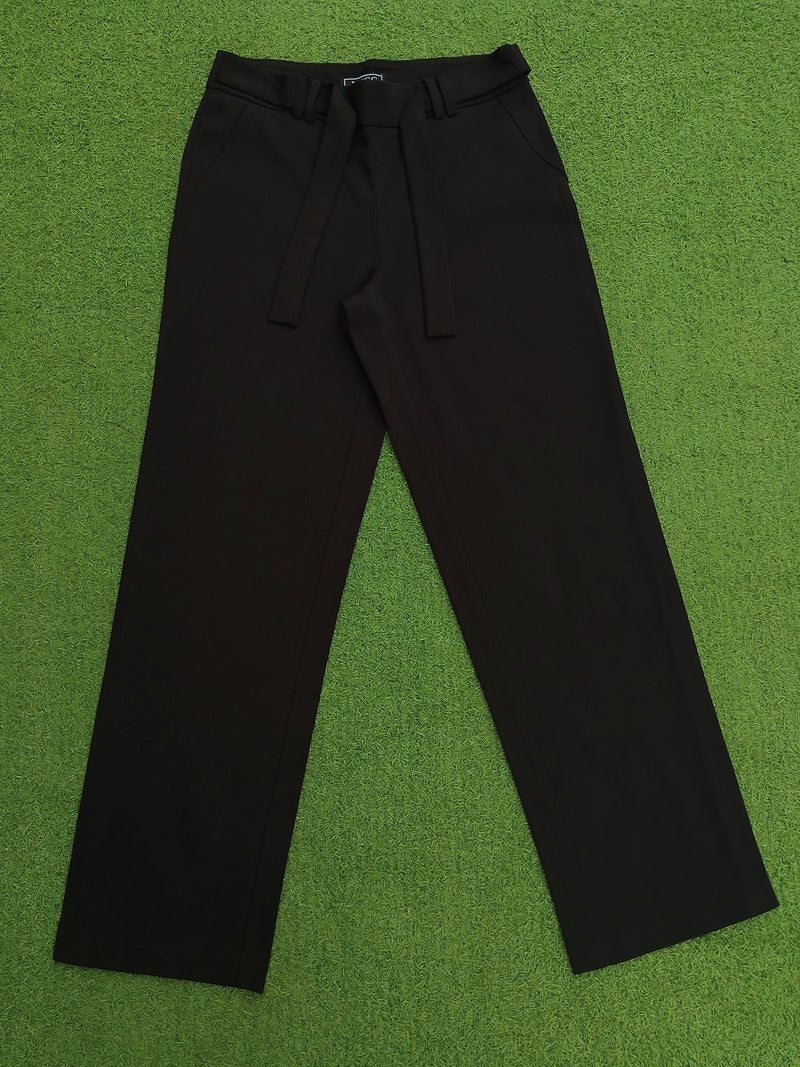 Black Straight Leg Trousers