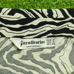 Psychedelic Wave Print Long Sleeve Jersey Shirt
