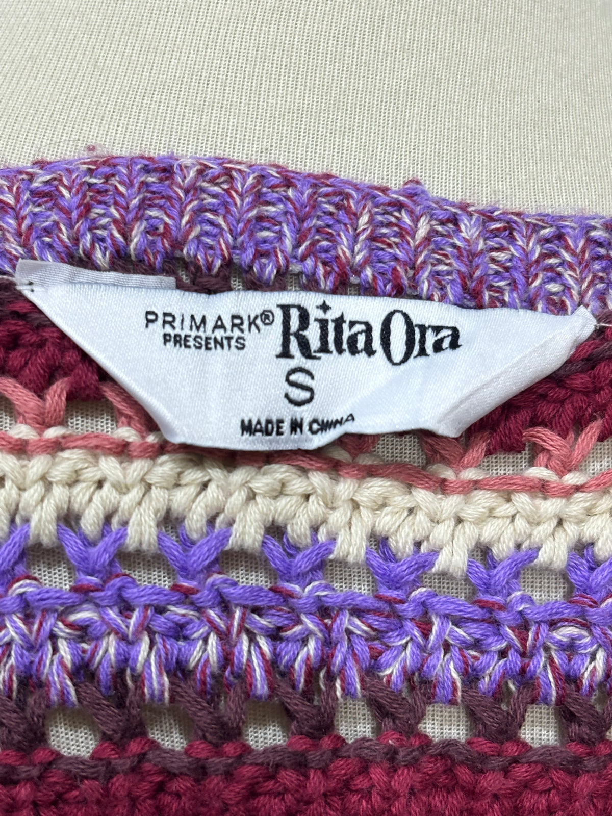 Primark presents Rita Ora label showing size S