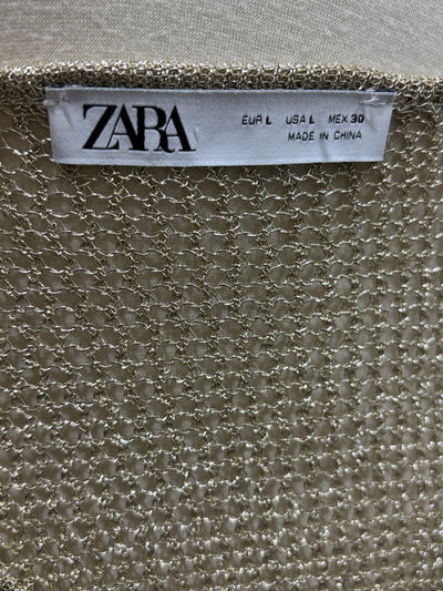 Zara label showing EUR L USA L MEX 30 - alternate view