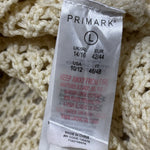 Primark label showing L UK 14/16 EUR 42/44 USA 10/12 IT 46/48